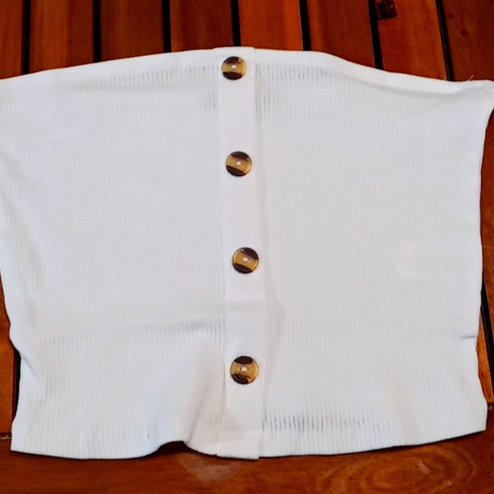 Ambiance medium white tube top